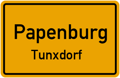 Straßenverzeichnis Papenburg Tunxdorf