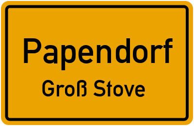 Straßenverzeichnis Papendorf Groß Stove