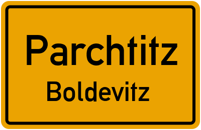 Straßenverzeichnis Parchtitz Boldevitz
