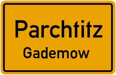 Straßenverzeichnis Parchtitz Gademow