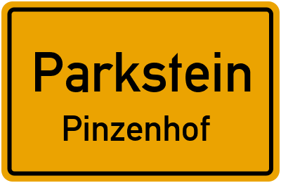 Ortsschild Parkstein Pinzenhof