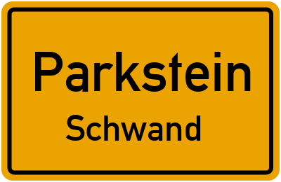 Ortsschild Parkstein Schwand
