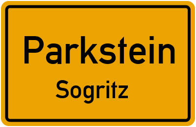 Ortsschild Parkstein Sogritz