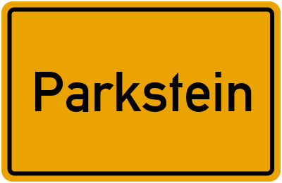 Ortsschild von Parkstein in Bayern