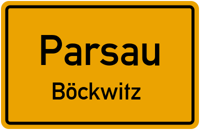 Straßenverzeichnis Parsau Böckwitz