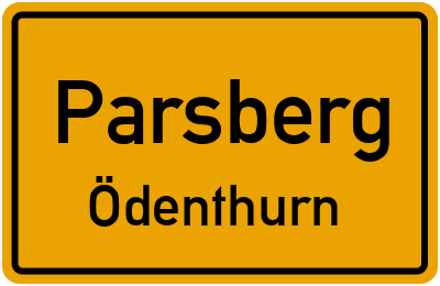 Straßenverzeichnis Parsberg Ödenthurn