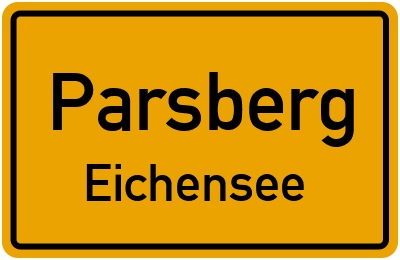 Straßenverzeichnis Parsberg Eichensee