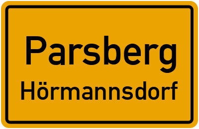 Straßenverzeichnis Parsberg Hörmannsdorf