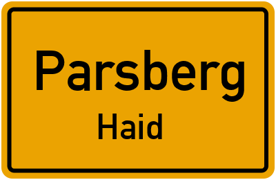 Straßenverzeichnis Parsberg Haid