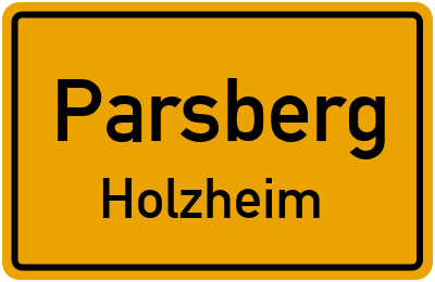 Straßenverzeichnis Parsberg Holzheim