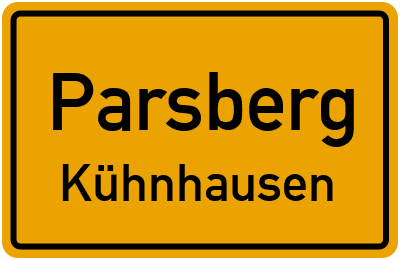Straßenverzeichnis Parsberg Kühnhausen