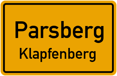 Straßenverzeichnis Parsberg Klapfenberg