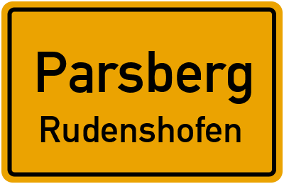 Straßenverzeichnis Parsberg Rudenshofen