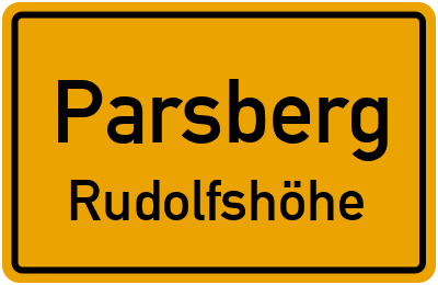 Straßenverzeichnis Parsberg Rudolfshöhe