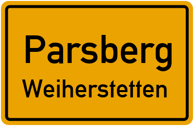 Straßenverzeichnis Parsberg Weiherstetten