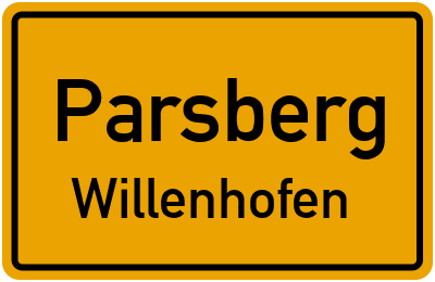Straßenverzeichnis Parsberg Willenhofen