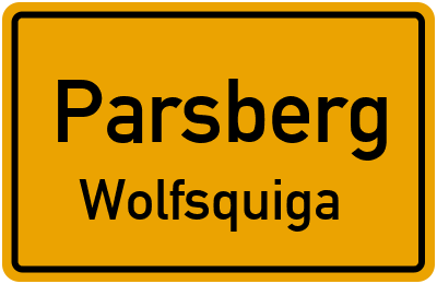 Straßenverzeichnis Parsberg Wolfsquiga