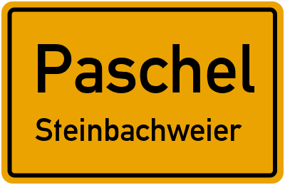 Straßenverzeichnis Paschel Steinbachweier