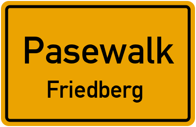 Straßenverzeichnis Pasewalk Friedberg