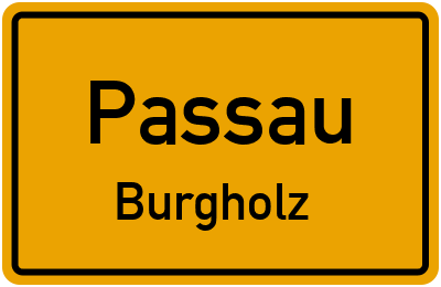 Straßenverzeichnis Passau Burgholz