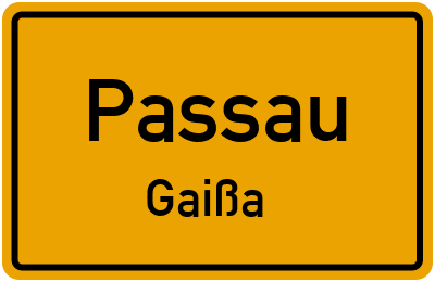 Straßenverzeichnis Passau Gaißa