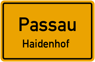 Straßenverzeichnis Passau Haidenhof