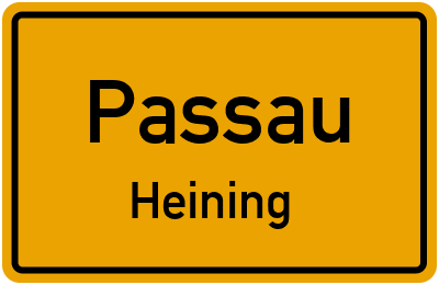 Straßenverzeichnis Passau Heining