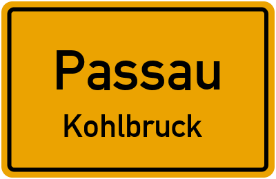 Straßenverzeichnis Passau Kohlbruck