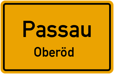 Straßenverzeichnis Passau Oberöd