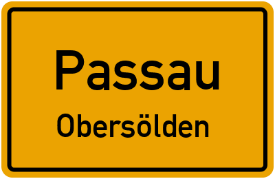 Straßenverzeichnis Passau Obersölden