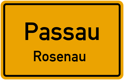 Straßenverzeichnis Passau Rosenau