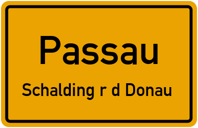 Straßenverzeichnis Passau Schalding r.d.Donau