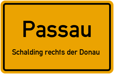 Straßenverzeichnis Passau Schalding rechts der Donau