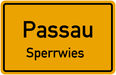 Straßenverzeichnis Passau Sperrwies