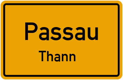 Straßenverzeichnis Passau Thann