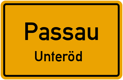 Straßenverzeichnis Passau Unteröd