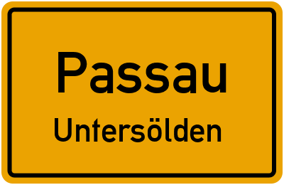 Straßenverzeichnis Passau Untersölden