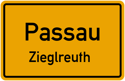 Straßenverzeichnis Passau Zieglreuth