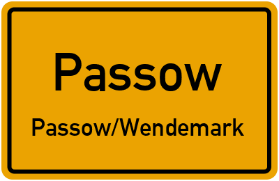 Straßenverzeichnis Passow Passow/Wendemark