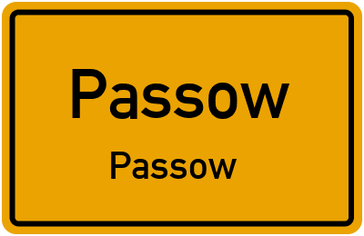 Straßenverzeichnis Passow Passow