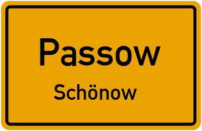 Straßenverzeichnis Passow Schönow