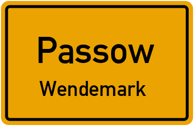 Straßenverzeichnis Passow Wendemark
