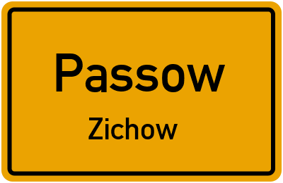 Straßenverzeichnis Passow Zichow