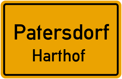 Straßenverzeichnis Patersdorf Harthof