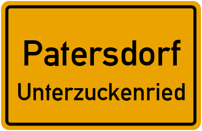 Straßenverzeichnis Patersdorf Unterzuckenried