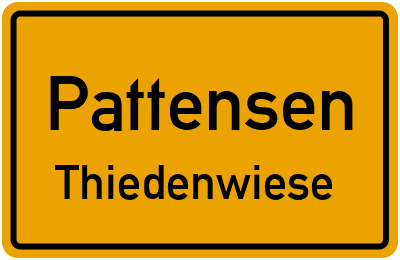 Straßenverzeichnis Pattensen Thiedenwiese