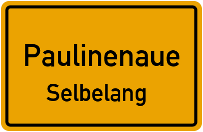 Straßenverzeichnis Paulinenaue Selbelang