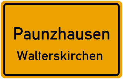 Straßenverzeichnis Paunzhausen Walterskirchen