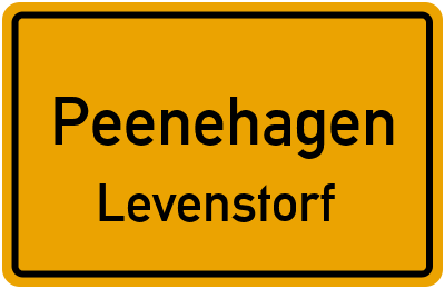 Straßenverzeichnis Peenehagen Levenstorf