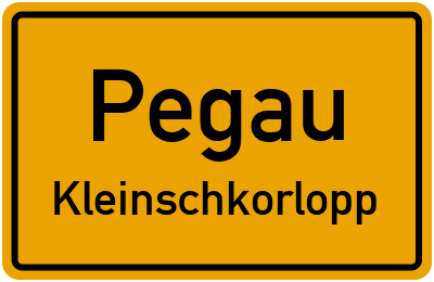 Straßenverzeichnis Pegau Kleinschkorlopp